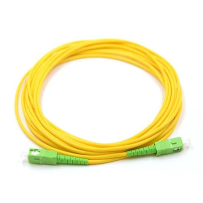 SC APC to SC APC Simplex OS2 Single Mode PVC (OFNR) 2.0mm Fiber Optic Patch Cable