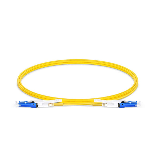 1m (3ft) Senko CS™ UPC to CS™ UPC Duplex OS2 Single Mode PVC (OFNR) 2.0mm Fiber Optic Patch Cable, for 200/400G Network Connection