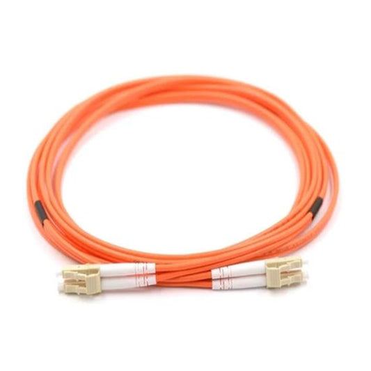 LC UPC to LC UPC Duplex OM2 Multimode PVC (OFNR) 2.0mm Fiber Optic Patch Cable