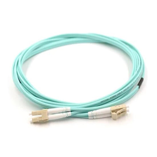 LC UPC to LC UPC Duplex OM4 Multimode PVC (OFNR) 2.0mm Fiber Optic Patch Cable