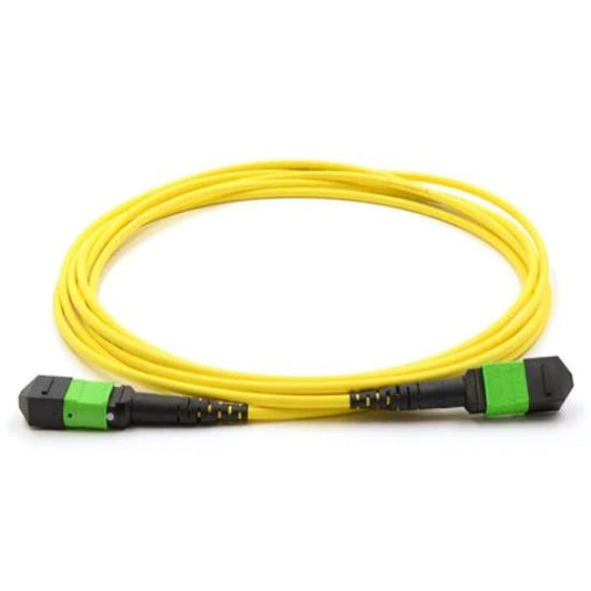 MTP Female 12 Fibers LSZH OS2 9/125 Single Mode Elite Trunk Cable, Yellow
