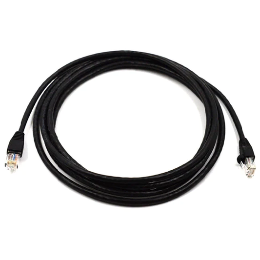 Cat7 Snagless Shielded (SFTP) PVC CMX Ethernet Network Patch Cable, Black