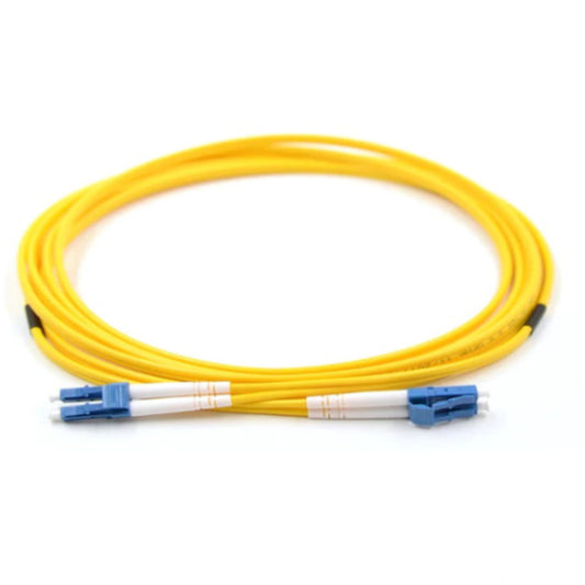 LC UPC to LC UPC Duplex OS2 Single Mode PVC (OFNR) 2.0mm Fiber Optic Patch Cable