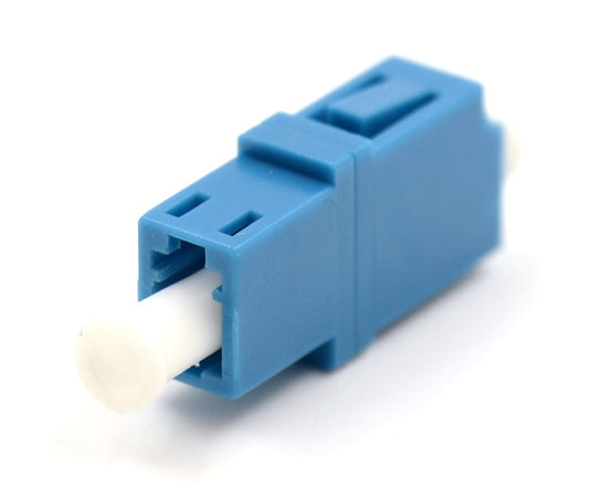 LC/UPC to LC/UPC Simplex Single Mode Plastic Fiber Optic Adapter/Coupler without Flange