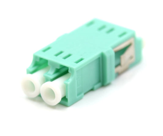 LC/UPC to LC/UPC Duplex OM3/OM4 Multimode Fiber Optic Adapter/Coupler without Flange