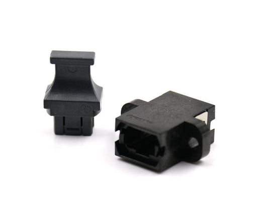 Cost Effective MPO-8/12/24  Fiber Optic Adapter/Coupler with Flange, Black