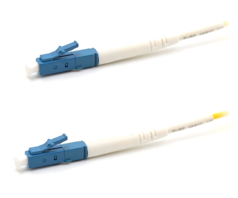 LC UPC to LC UPC Simplex OS2 Single Mode PVC (OFNR) 2.0mm Fiber Optic Patch Cable