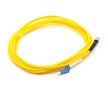 LC UPC to ST UPC Simplex OS2 Single Mode PVC (OFNR) 2.0mm Fiber Optic Patch Cable