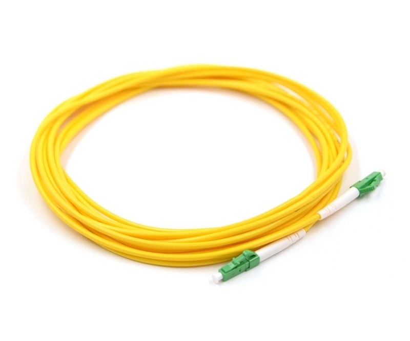 LC APC to LC APC Simplex OS2 Single Mode PVC (OFNR) 2.0mm Fiber Optic Patch Cable