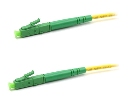 LC APC to LC APC Simplex OS2 Single Mode PVC (OFNR) 2.0mm Fiber Optic Patch Cable