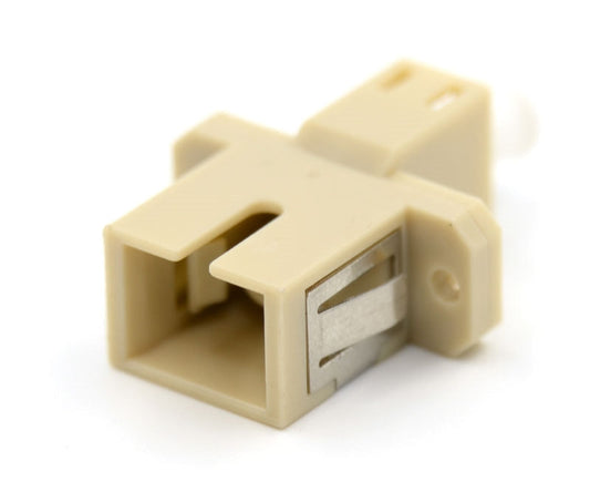 LC/UPC Male to SC/UPC Female Simplex Plastic Fiber Optic Adapter/Coupler