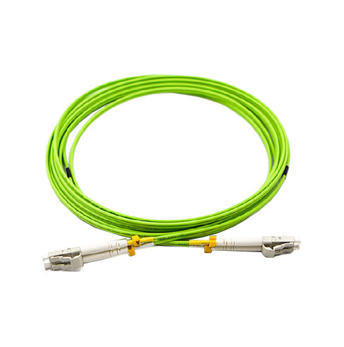 LC UPC to LC UPC Duplex OM5 Multimode Wideband PVC (OFNR) 2.0mm Fiber Optic Patch Cable