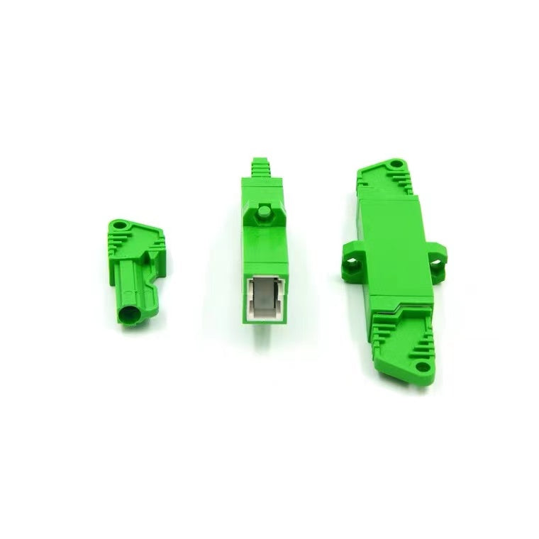E2000/LSH Simplex Single Mode Plastic Fiber Optic Adapter/Coupler with Flange