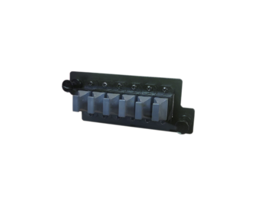 FUD Fiber Adapter Panel, OS2/OM3/OM4, 6x MTP? Key Up to Key Down (Black) Adapter