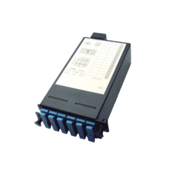 FUD MTP-8 Cassette, 8 Fibers OS2 Single Mode, MTP to 4x LC Duplex (Blue), 0.35dB max